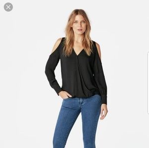 Justfab wrap cold shoulder top
